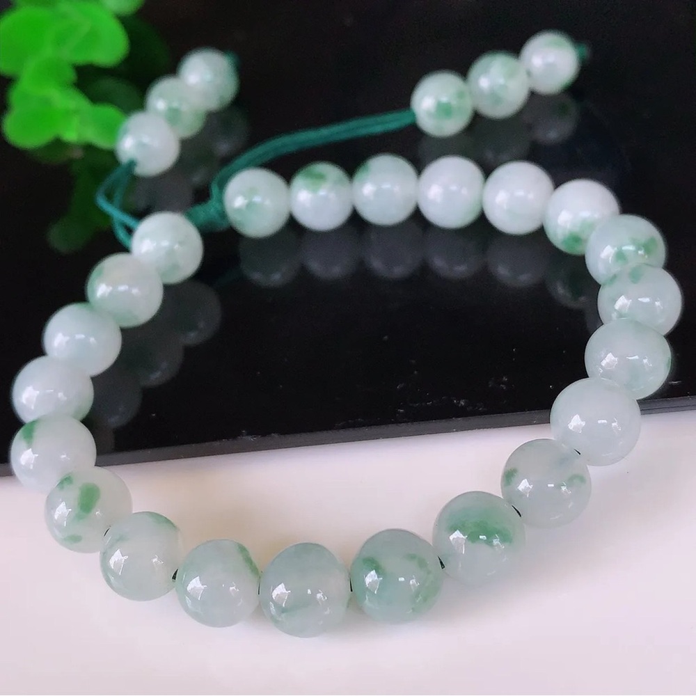 Natural Grade A Type Jadeite Burmese Jade Bracelet